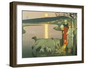 Pastoral-Frederick Cayley Robinson-Framed Giclee Print