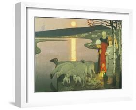 Pastoral-Frederick Cayley Robinson-Framed Giclee Print