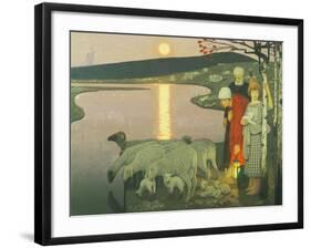 Pastoral-Frederick Cayley Robinson-Framed Giclee Print