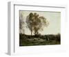 Pastoral-Jean-Baptiste-Camille Corot-Framed Giclee Print