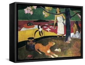 Pastorales Tahitiennes-Paul Gauguin-Framed Stretched Canvas