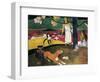 Pastorales Tahitiennes-Paul Gauguin-Framed Art Print