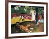 Pastorales Tahitiennes-Paul Gauguin-Framed Art Print