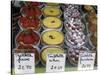 Pastries in Shop Window, Paris, France-Michele Molinari-Stretched Canvas