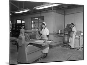 Pastry Making for Meat Pies, Rawmarsh, South Yorkshire, 1955-Michael Walters-Mounted Photographic Print