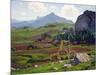 Pasture and Tilled Fields-William Wendt-Mounted Art Print