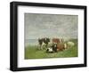 Pasture at the Seaside, C.1880-85-Eug?ne Boudin-Framed Giclee Print