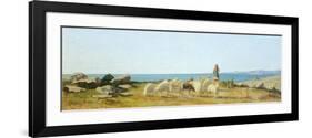 Pasture in Castiglioncello-Odoardo Borrani-Framed Premium Giclee Print