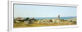 Pasture in Castiglioncello-Odoardo Borrani-Framed Premium Giclee Print