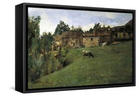 Pasture in Pietramala, 1889-Telemaco Signorini-Framed Stretched Canvas