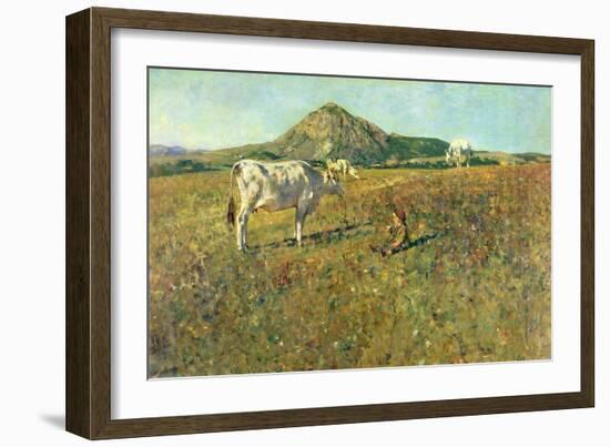 Pasture in Pietramala-Telemaco Signorini-Framed Giclee Print