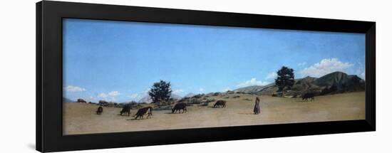 Pasture in the Mountains-Raffaello Sernesi-Framed Giclee Print