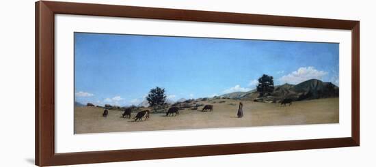 Pasture in the Mountains-Raffaello Sernesi-Framed Giclee Print