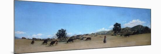 Pasture in the Mountains-Raffaello Sernesi-Mounted Giclee Print