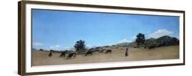 Pasture in the Mountains-Raffaello Sernesi-Framed Premium Giclee Print