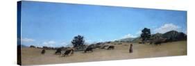 Pasture in the Mountains-Raffaello Sernesi-Stretched Canvas