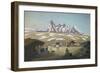 Pasture life under Skagastolstinderne, 1822-Johannes Flintoe-Framed Giclee Print