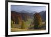 Pastures and Forest Covered Hills, Piatra Craiului Np, Southern Carpathian Mountains, Romania-Dörr-Framed Photographic Print