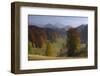 Pastures and Forest Covered Hills, Piatra Craiului Np, Southern Carpathian Mountains, Romania-Dörr-Framed Photographic Print