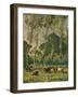 'Pastures at La Madeleine, Near Montreuil', c19th century-Frank Mura-Framed Giclee Print