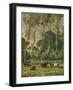 'Pastures at La Madeleine, Near Montreuil', c19th century-Frank Mura-Framed Giclee Print