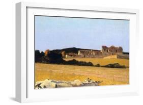 Pastures in Castiglioncello, 1861-Telemaco Signorini-Framed Giclee Print