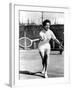 Pat And Mike, Katharine Hepburn Playing Tennis On The Set, 1952-null-Framed Photo