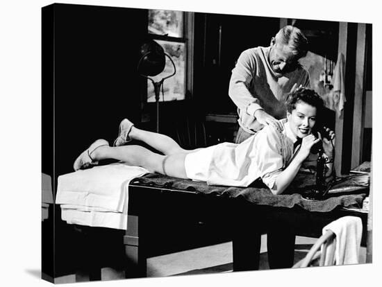 Pat And Mike, Spencer Tracy, Katharine Hepburn, 1952-null-Stretched Canvas