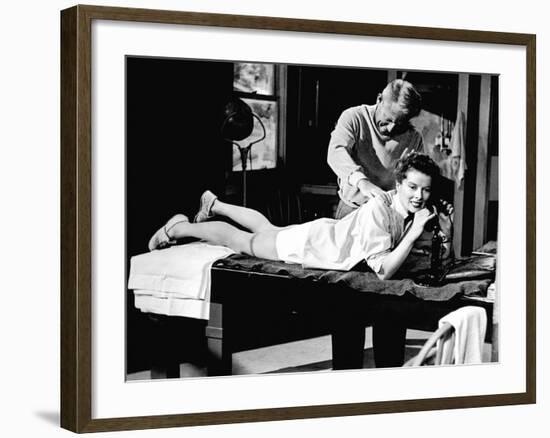 Pat And Mike, Spencer Tracy, Katharine Hepburn, 1952-null-Framed Photo