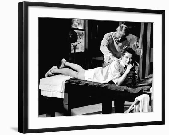 Pat And Mike, Spencer Tracy, Katharine Hepburn, 1952-null-Framed Photo