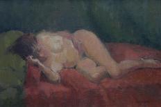 Nude on Red and Green, 2009-Pat Maclaurin-Giclee Print