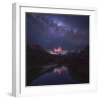 Patagonia Autumn Night-Yan Zhang-Framed Photographic Print