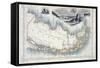 Patagonia, from a Series of World Maps Published by John Tallis & Co., New York & London, 1850s-John Rapkin-Framed Stretched Canvas