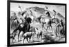 Patagonian Funeral Procession, C1880-null-Framed Giclee Print
