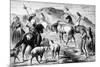 Patagonian Funeral Procession, C1880-null-Mounted Giclee Print