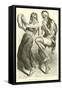 Patagonian Woman and Man Dancing-null-Framed Stretched Canvas