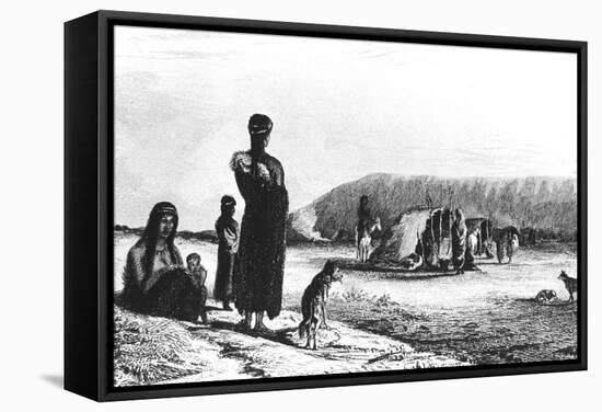 Patagonians at Gregory Bay, 1831-null-Framed Stretched Canvas