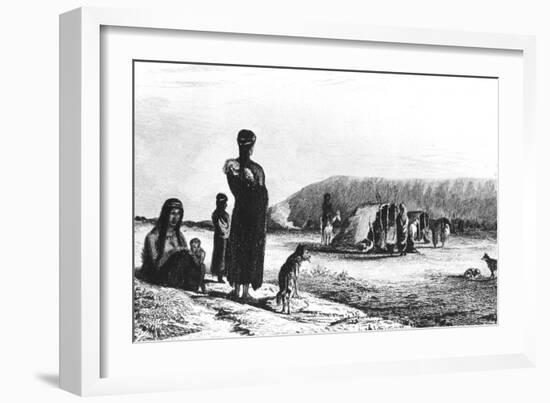 Patagonians at Gregory Bay, 1831-null-Framed Giclee Print