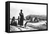 Patagonians at Gregory Bay, 1831-null-Framed Stretched Canvas