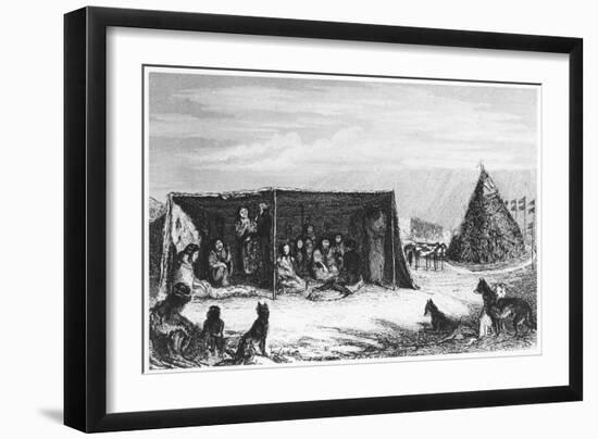 Patagonians in a 'Toldo' or Skin Tent, 1830-null-Framed Giclee Print