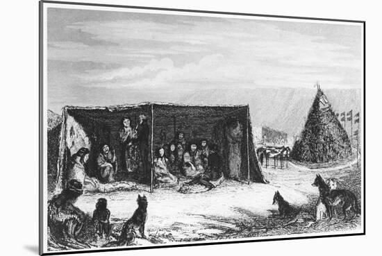 Patagonians in a 'Toldo' or Skin Tent, 1830-null-Mounted Giclee Print