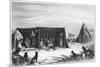 Patagonians in a 'Toldo' or Skin Tent, 1830-null-Mounted Giclee Print