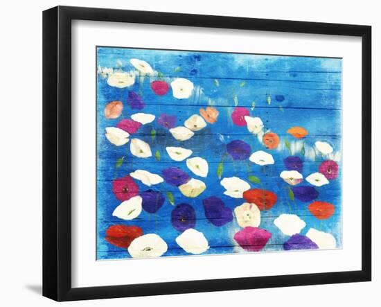 Patch Of Colors-Jace Grey-Framed Art Print