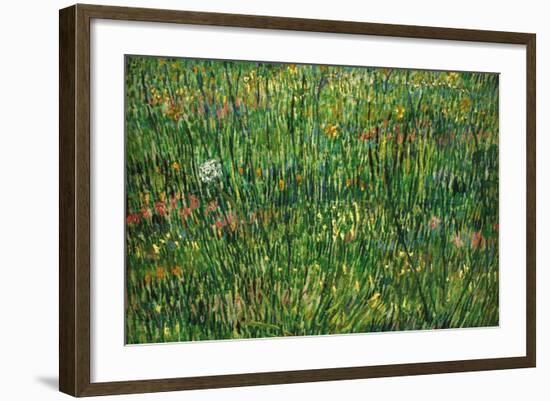 Patch of Grass-Vincent van Gogh-Framed Art Print