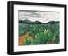 Patch of Prickly Pears on the Way to Tulancingo (Cloudy Sky) 2004-Pedro Diego Alvarado-Framed Giclee Print