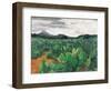 Patch of Prickly Pears on the Way to Tulancingo (Cloudy Sky) 2004-Pedro Diego Alvarado-Framed Premium Giclee Print