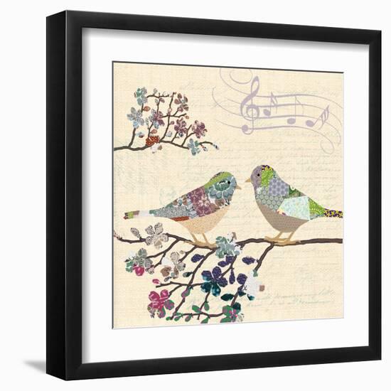 Patch Work Birds II-Piper Ballantyne-Framed Art Print