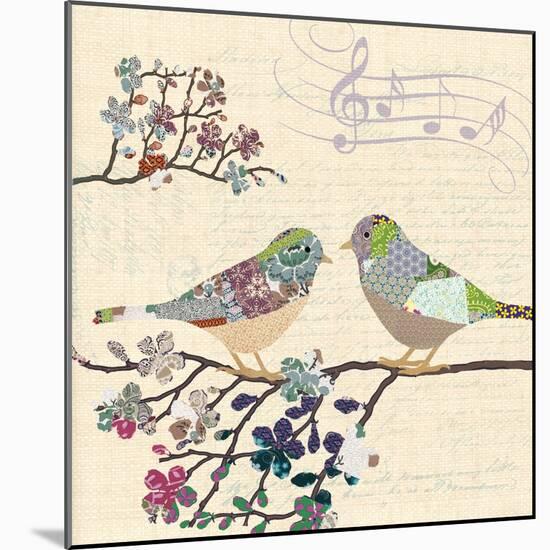 Patch Work Birds II-Piper Ballantyne-Mounted Art Print