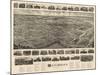 Patchogue, New York - Panoramic Map-Lantern Press-Mounted Art Print