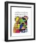 Patchwork Bulldog-Fab Funky-Framed Art Print